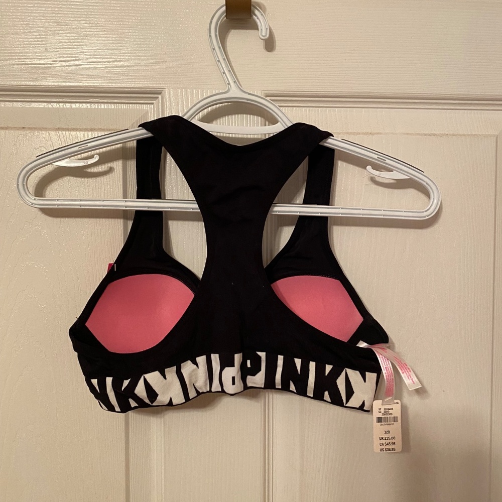 Pink Front Close Sports Bra - Picture 3 of 4